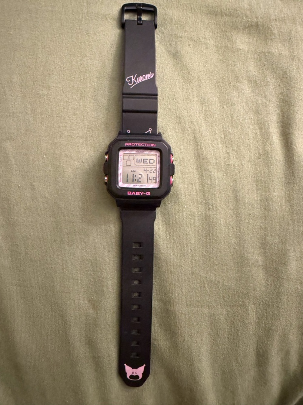 Casio BABY-G Black and Pink Digital Watch with Kuromi Strap - Picture 2 of 6